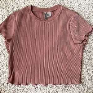 medium, polyester, crop top